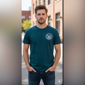 American Eagle Outfitters Teal T-Shirt